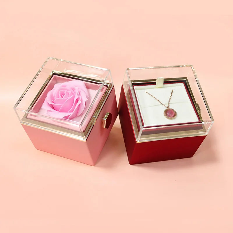 New Soap Rose Flower Jewelry Packaging Gift Box