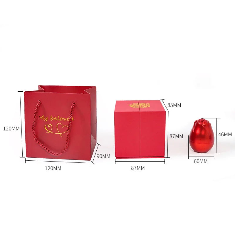 New in Rose Jewelry Box for Necklace Pendant